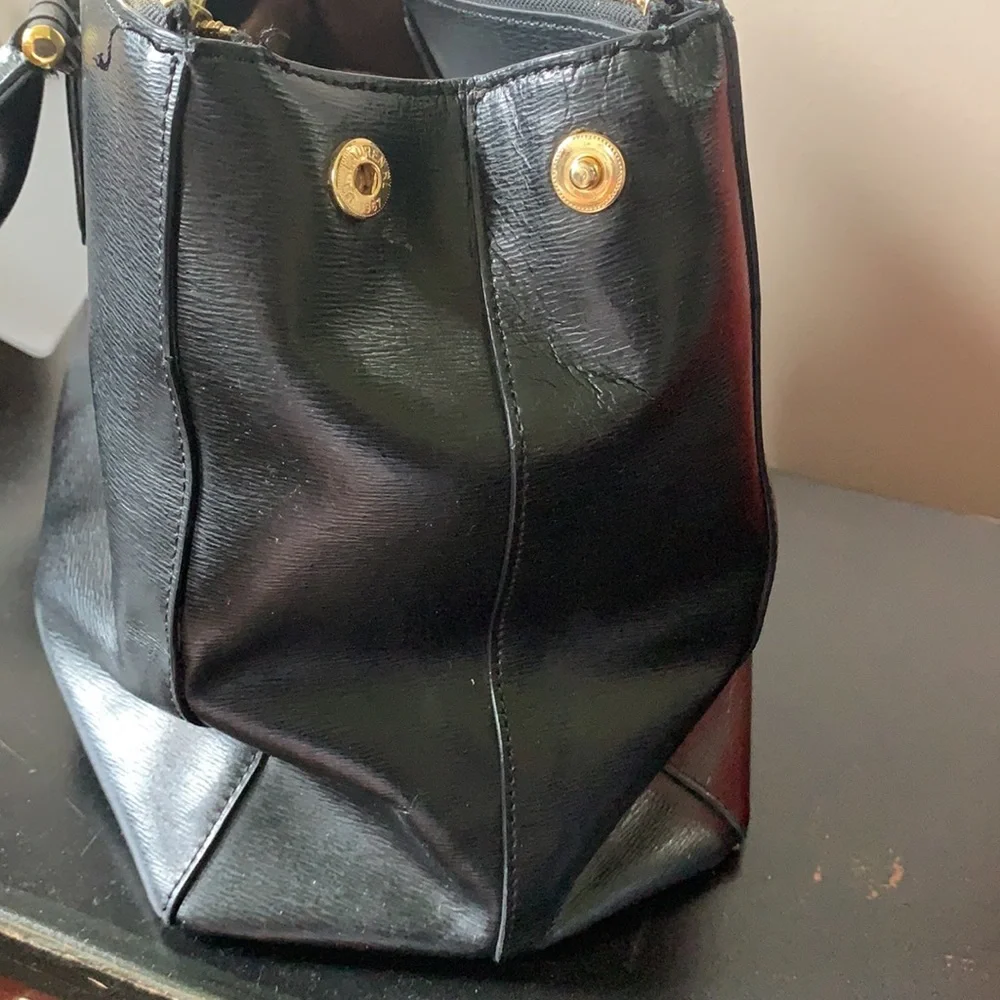 Lauren Ralph Lauren Black Laptop Work Tote Bag